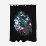 Creatures of the Night-none polyester shower curtain-ChocolateRaisinFury