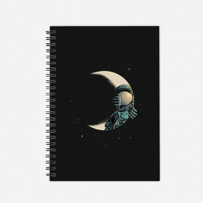 Crescent Moon-none dot grid notebook-carbine