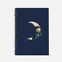 Crescent Moon-none dot grid notebook-carbine