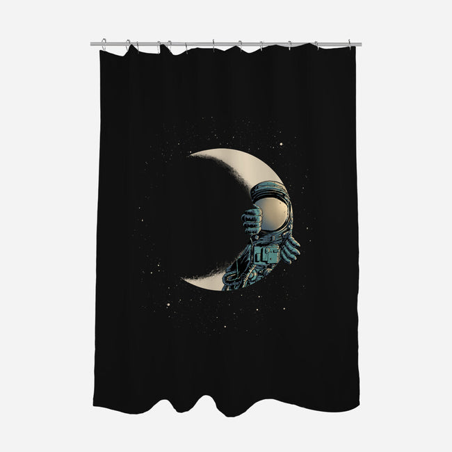 Crescent Moon-none polyester shower curtain-carbine