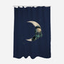 Crescent Moon-none polyester shower curtain-carbine