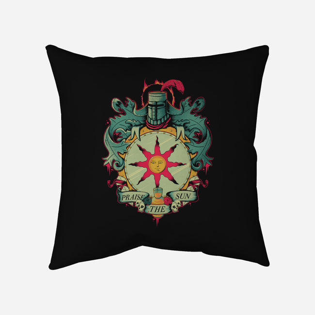 Crest of the Sun-none removable cover w insert throw pillow-Typhoonic