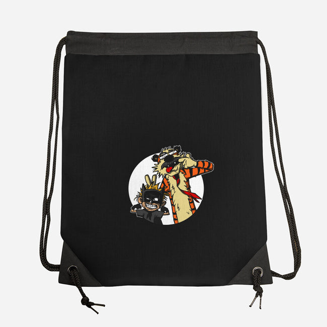 Crime Fighting Pals-none drawstring bag-AndreusD