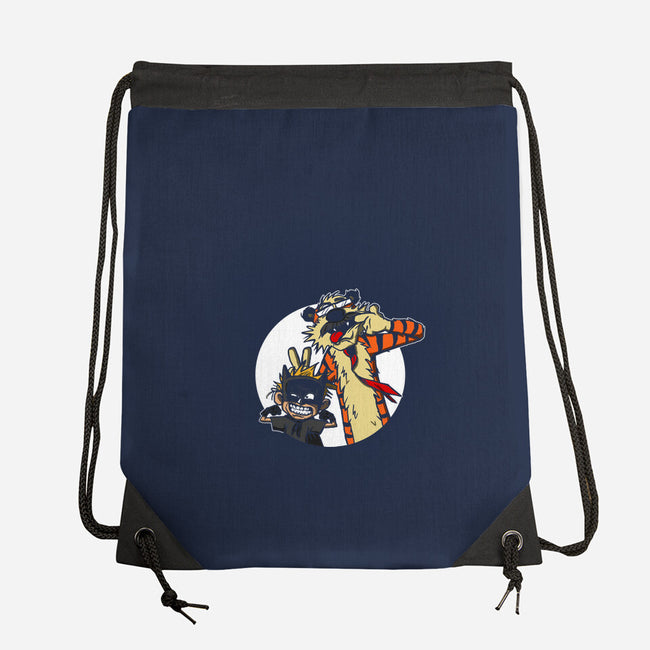 Crime Fighting Pals-none drawstring bag-AndreusD