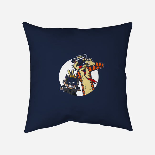 Crime Fighting Pals-none removable cover throw pillow-AndreusD