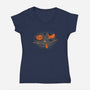 Crime Scene-womens v-neck tee-Naolito