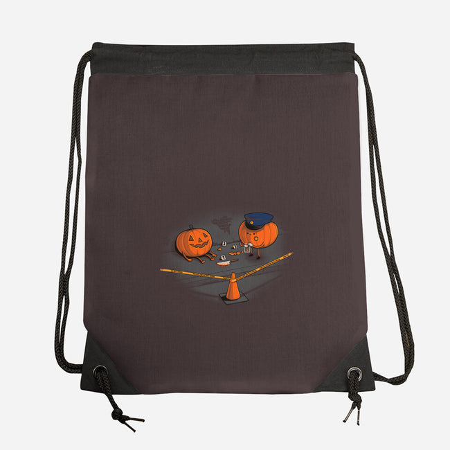 Crime Scene-none drawstring bag-Naolito