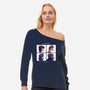 Crimp Days-womens off shoulder sweatshirt-KindaCreative
