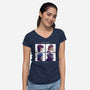 Crimp Days-womens v-neck tee-KindaCreative