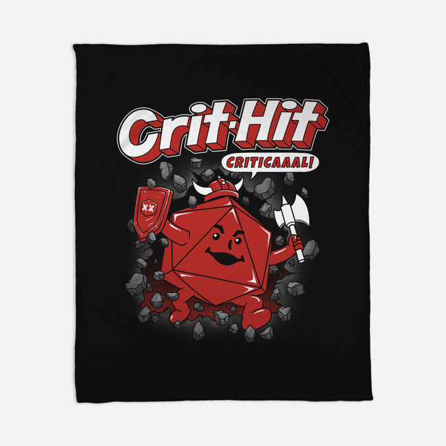 Crit-Hit-none fleece blanket-pigboom