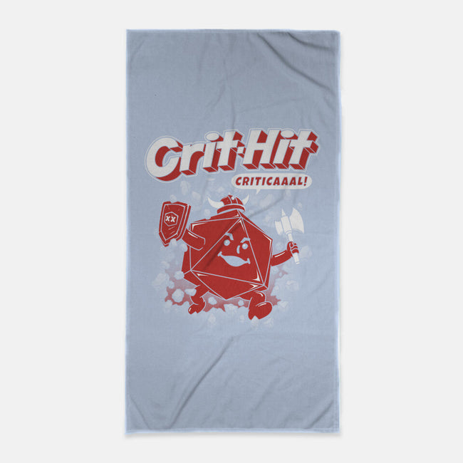 Crit-Hit-none beach towel-pigboom