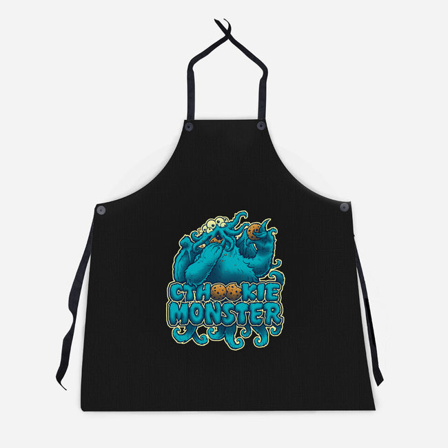 Cthookie Monster-unisex kitchen apron-BeastPop