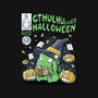 Cthulhu Likes Halloween-none polyester shower curtain-xMorfina