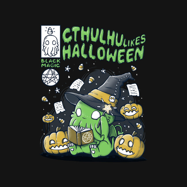 Cthulhu Likes Halloween-unisex kitchen apron-xMorfina