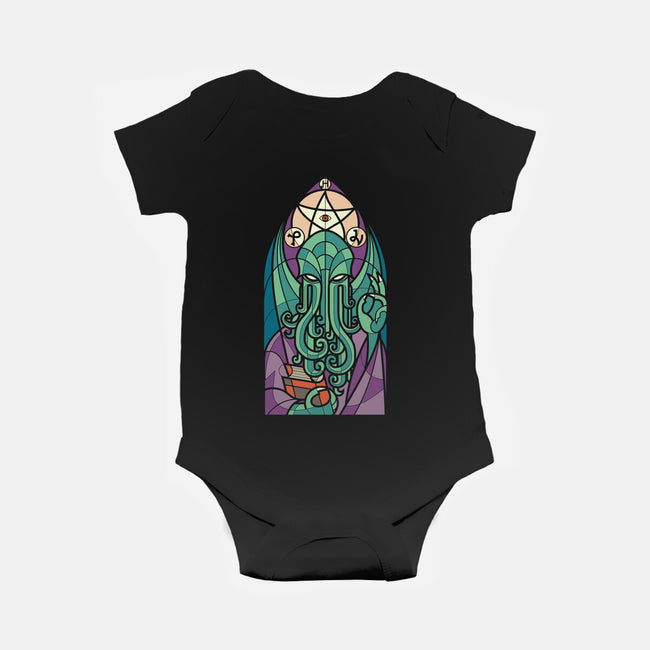 Cthulhu's Church-baby basic onesie-spike00