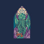 Cthulhu's Church-none polyester shower curtain-spike00