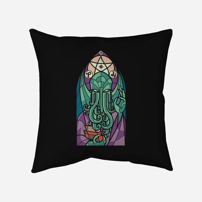 Cthulhu's Church-none removable cover w insert throw pillow-spike00