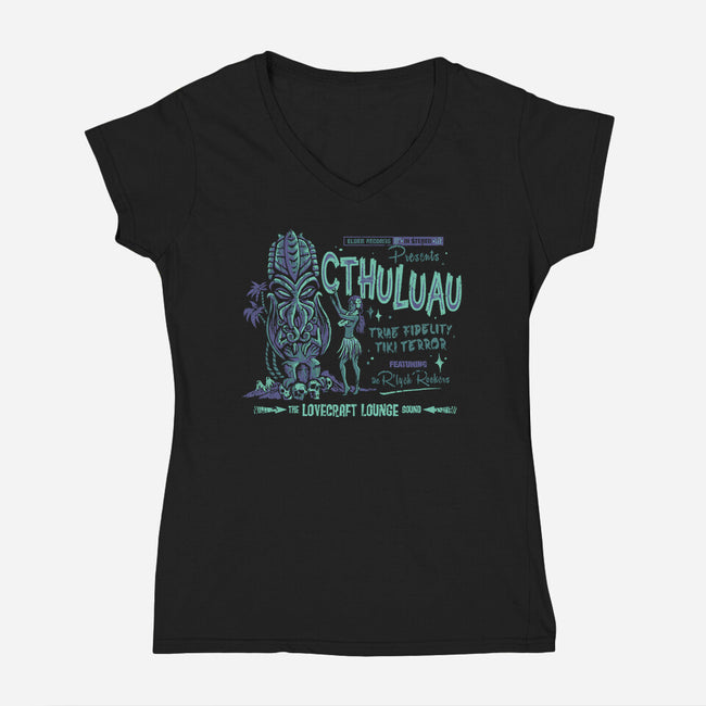 Cthuluau-Moonlight Variant-womens v-neck tee-heartjack