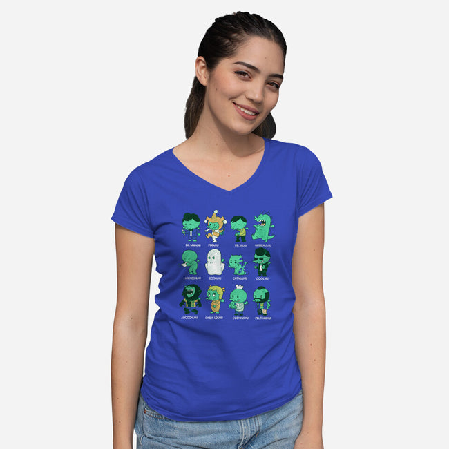 Cthul-Who?-womens v-neck tee-queenmob