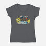 Cup and Mug-womens v-neck tee-rustenico