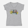 Cup and Mug-womens v-neck tee-rustenico