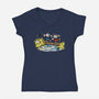 Cup and Mug-womens v-neck tee-rustenico