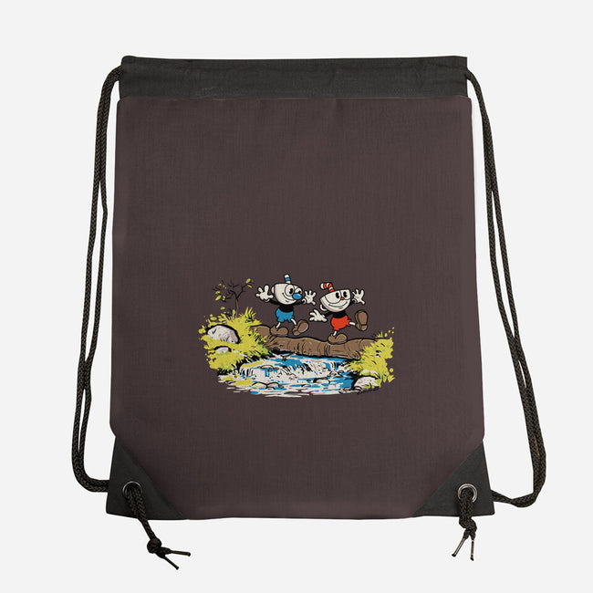 Cup and Mug-none drawstring bag-rustenico