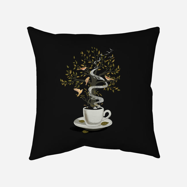 Cup of Dreams-none removable cover throw pillow-dandingeroz