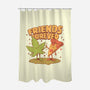 Cute Friends-none polyester shower curtain-ilustrata