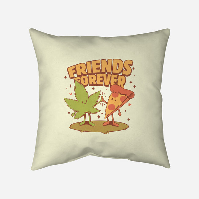Cute Friends-none removable cover throw pillow-ilustrata