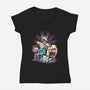 Cute Gems-womens v-neck tee-yumie