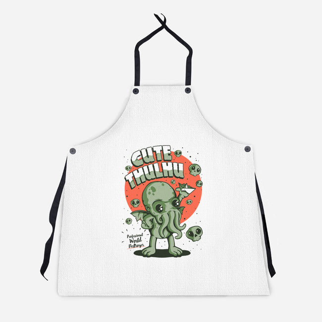 Cutethulhu-unisex kitchen apron-ilustrata