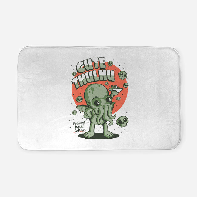 Cutethulhu-none memory foam bath mat-ilustrata