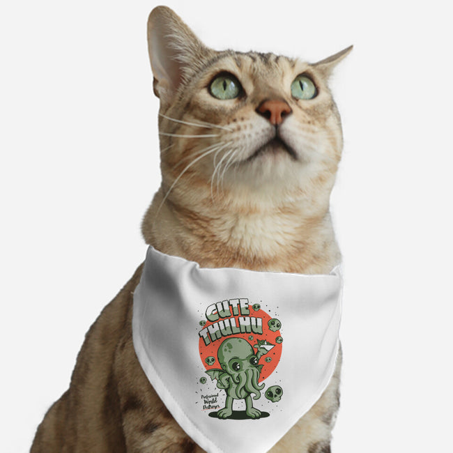 Cutethulhu-cat adjustable pet collar-ilustrata