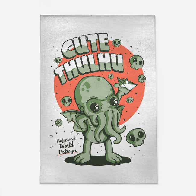 Cutethulhu-none outdoor rug-ilustrata