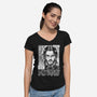 BABAYAGA-womens v-neck tee-Firebrander
