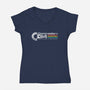 Back To Basic-womens v-neck tee-MindsparkCreative
