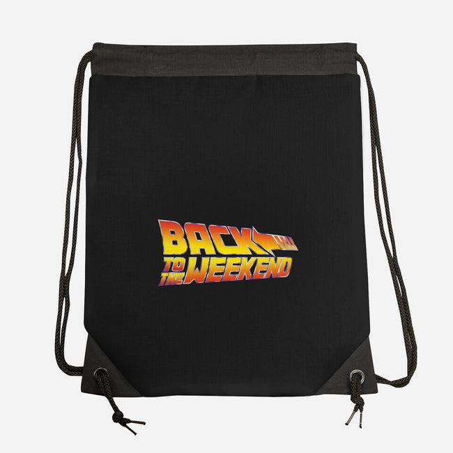 Back To The Weekend-none drawstring bag-drbutler