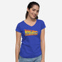 Back To The Weekend-womens v-neck tee-drbutler