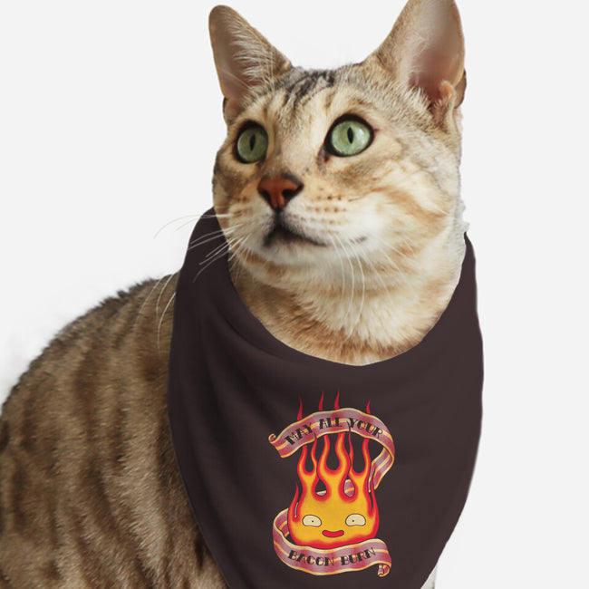 Bacon Burner-cat bandana pet collar-spike00