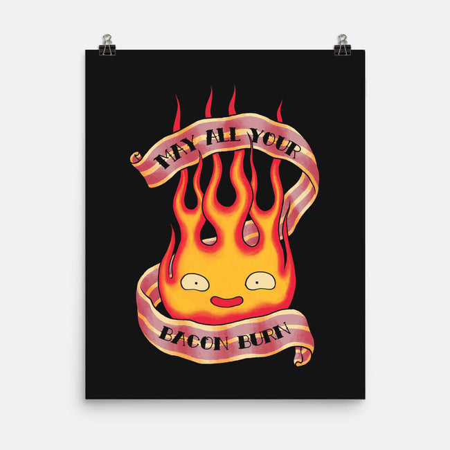Bacon Burner-none matte poster-spike00