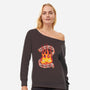 Bacon Burner-womens off shoulder sweatshirt-spike00