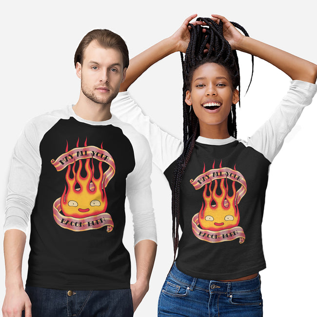 Bacon Burner-unisex baseball tee-spike00