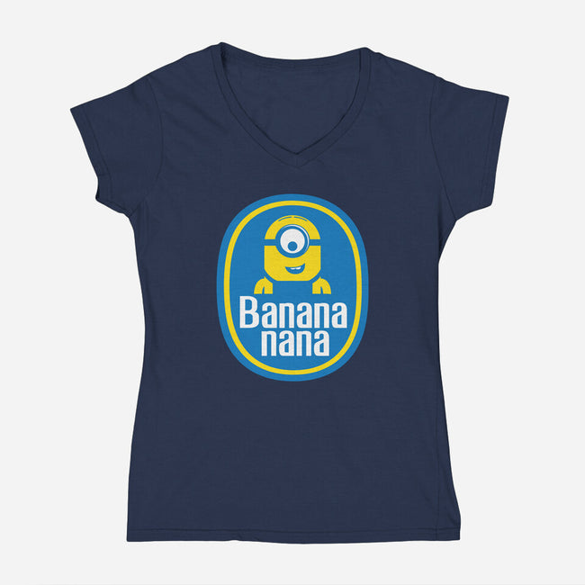Banana Nana-womens v-neck tee-dann matthews