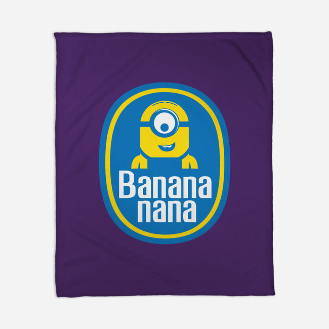Banana Nana-none fleece blanket-dann matthews