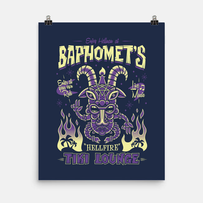 Baphomet's Tiki Lounge-none matte poster-nemons