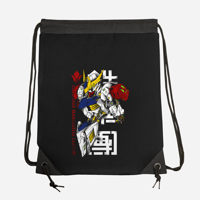 Barbatos Damaged-none drawstring bag-spoilerinc