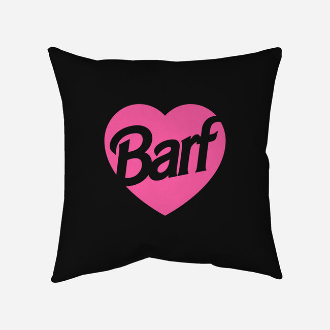Barf-none non-removable cover w insert throw pillow-dumbshirts