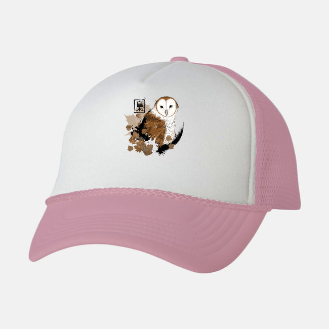 Barn Owl-unisex trucker hat-xMorfina