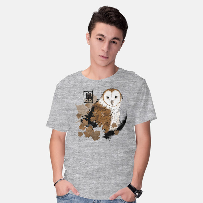 Barn Owl-mens basic tee-xMorfina